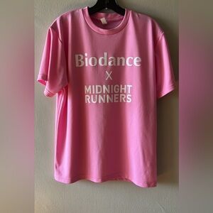 Biodance x Midnight Runners Pink Graphic Tee